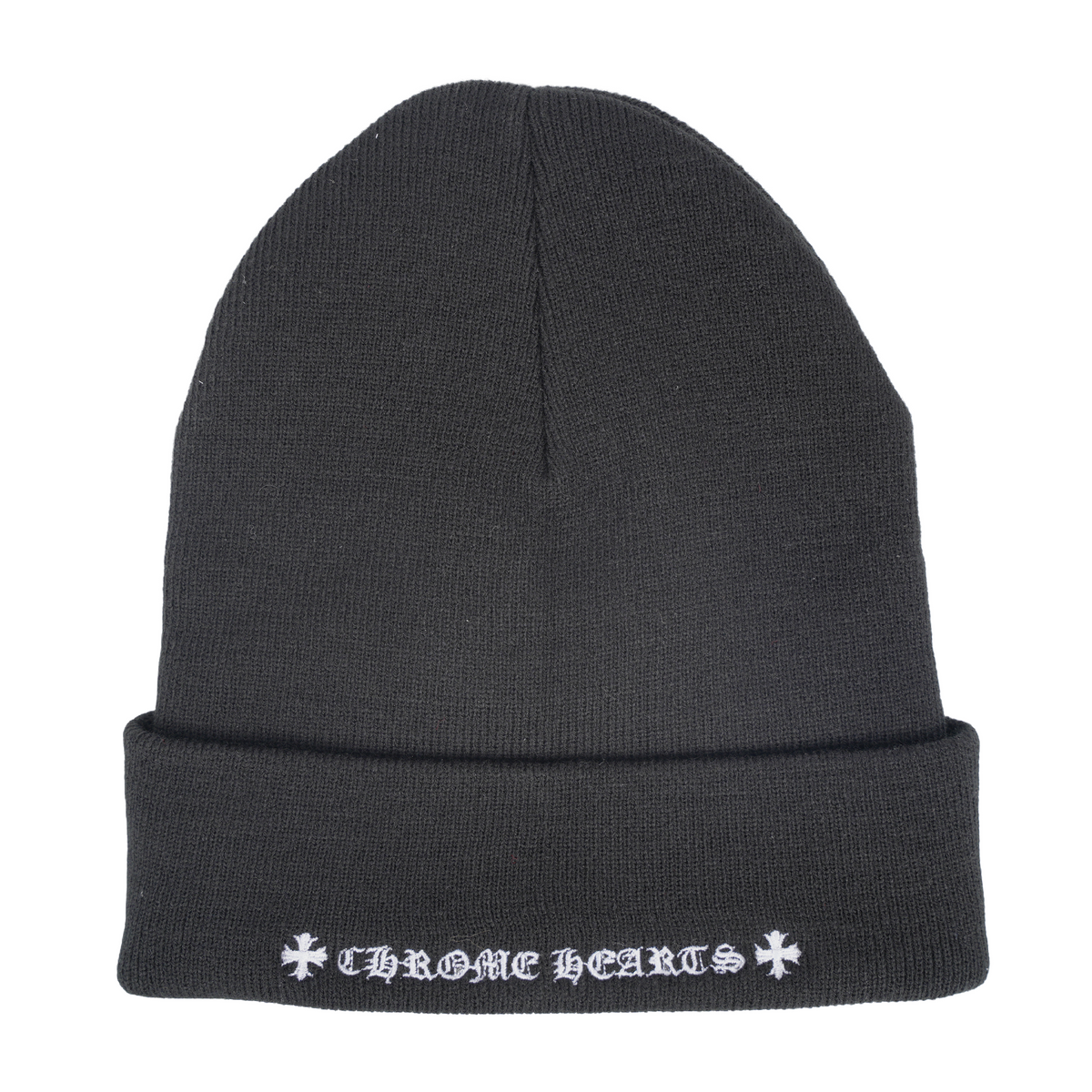 CHROME HEARTS CH LOGO EMBROIDERED BEANIE