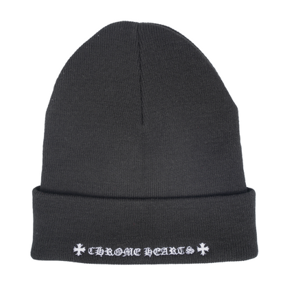 CHROME HEARTS CH LOGO EMBROIDERED BEANIE