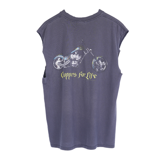 VINTAGE WEST COAST CHOPPERS YELLOW LOGO CUT OFF