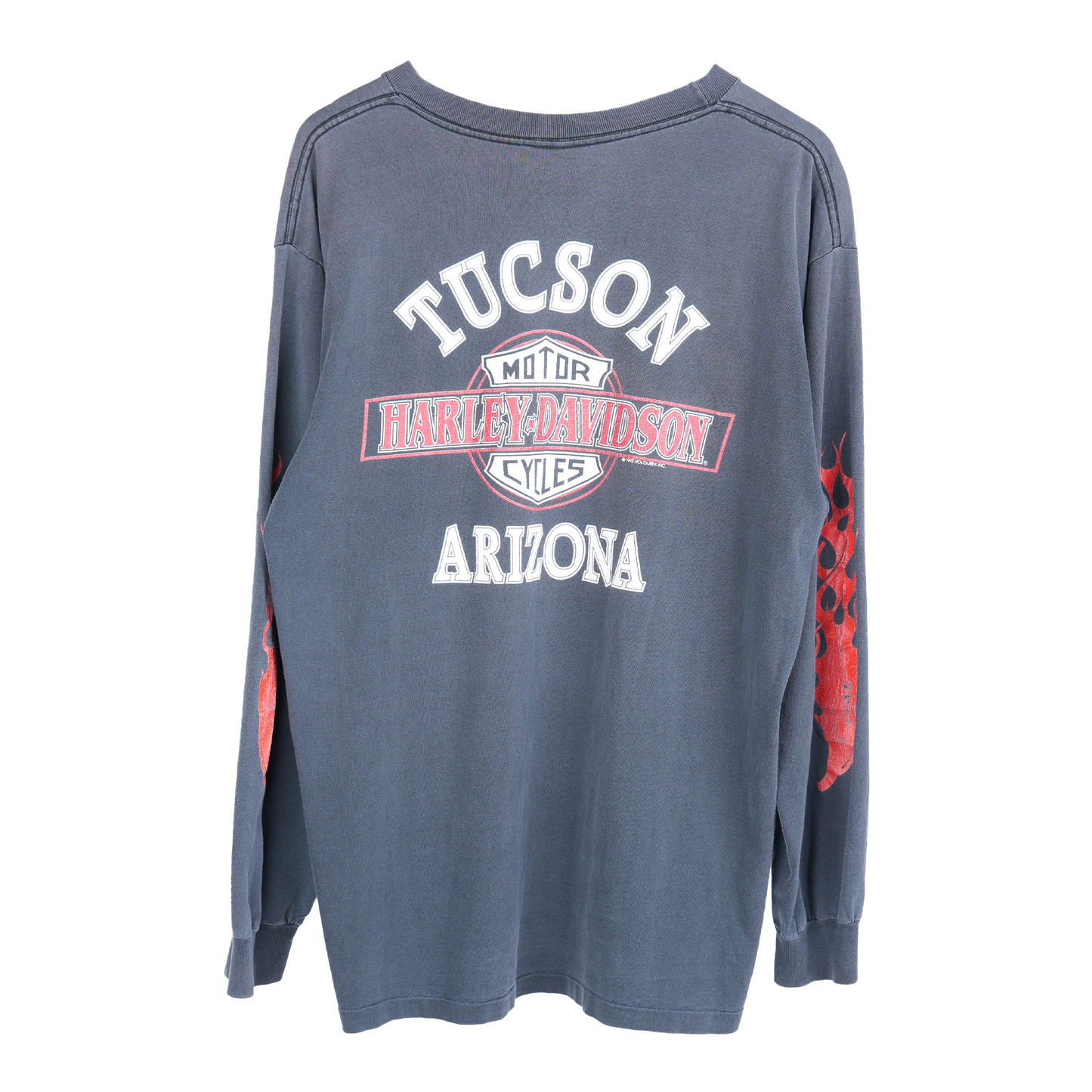VINTAGE HARLEY DAVIDSON RED FLAME LONG SLEEVE T-SHIRT