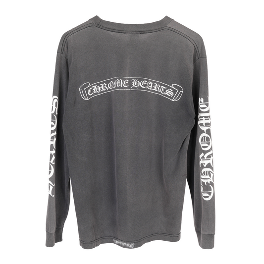 CHROME HEARTS SCRIPT POCKET LONG SLEEVE TEE