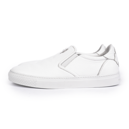 CHROME HEARTS CALF SKIN LEATHER DAGGER SLIP ON
