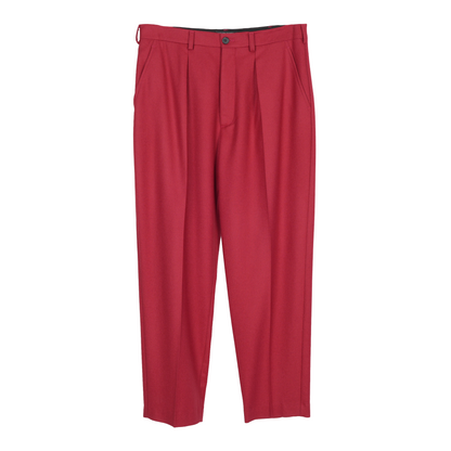 ENFANTS RICHES DÉPRIMÉS ERD RED PLEATED WOOL PANTS