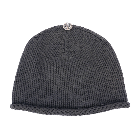 CHROME HEARTS FLEUR DE LIS CHARM BEANIE WITH HARDWARE