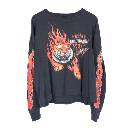 HARLEY UNTAMED TIGER FLAME CROPPED
