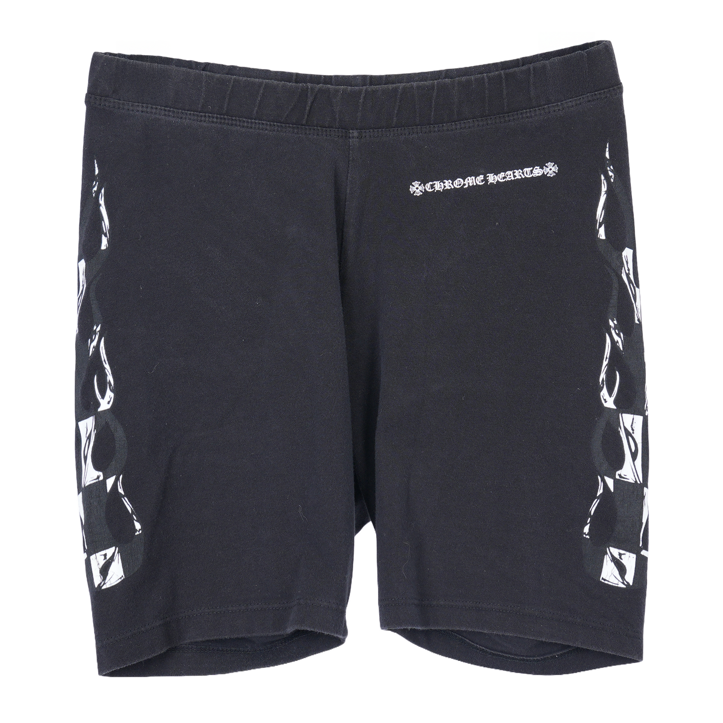 CHROME HEARTS MATTY BOY BLACK FLAME SHORTS