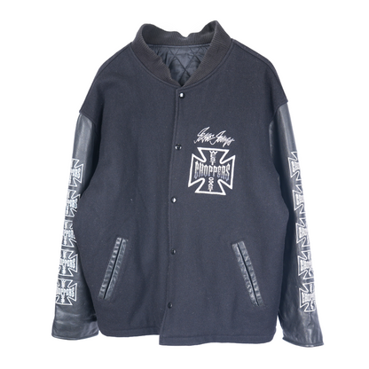 BLACK WCC WEST COAST CHOPPERS BOMBER JACKET