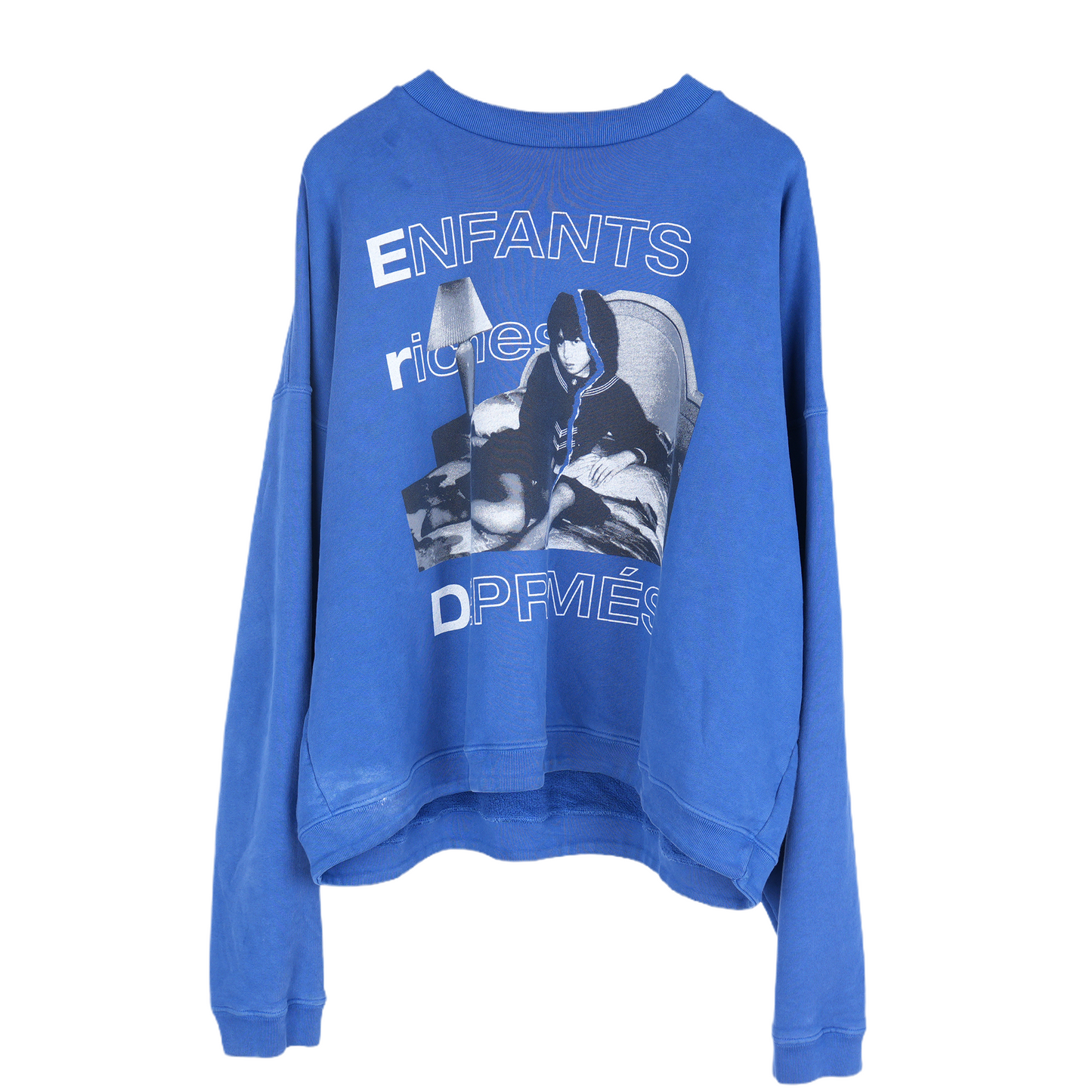 ERD BLUE GIRL TORN CREWNECK