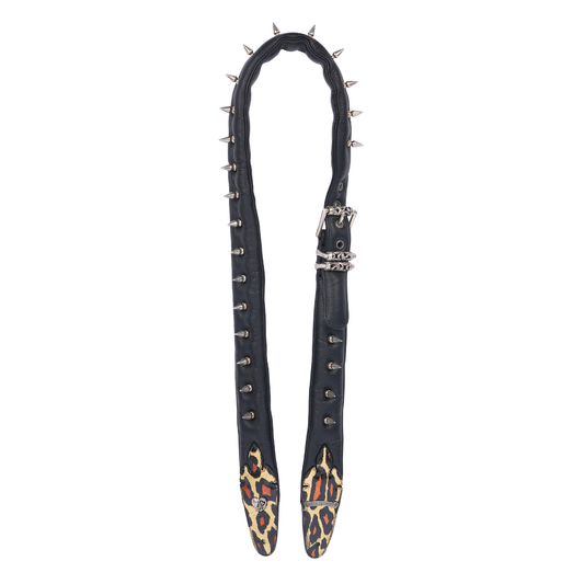 1/1 CHEETAH SPIKED GUITAR STRAP