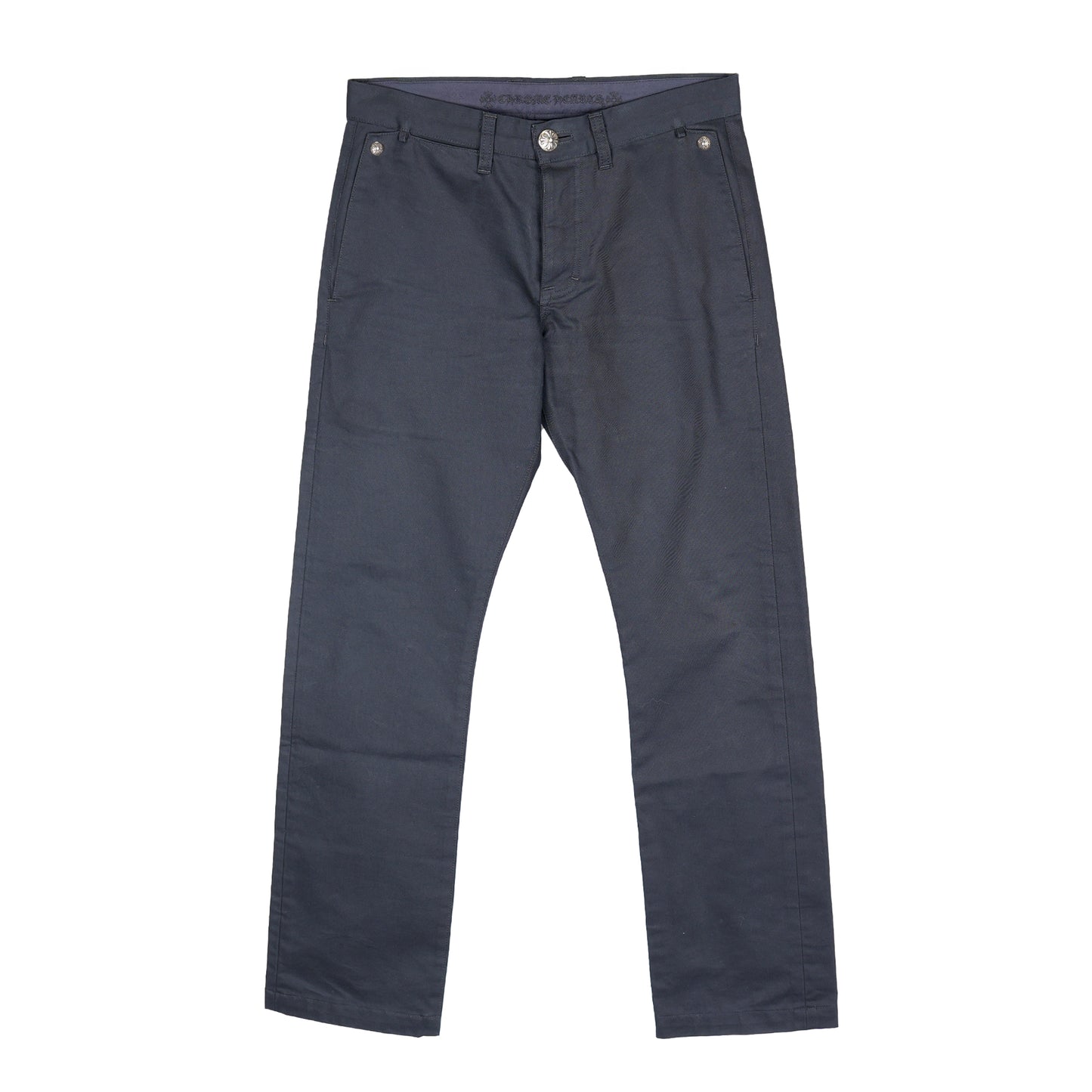 BLACK CHROME HEARTS MATTY BOY CHINOS