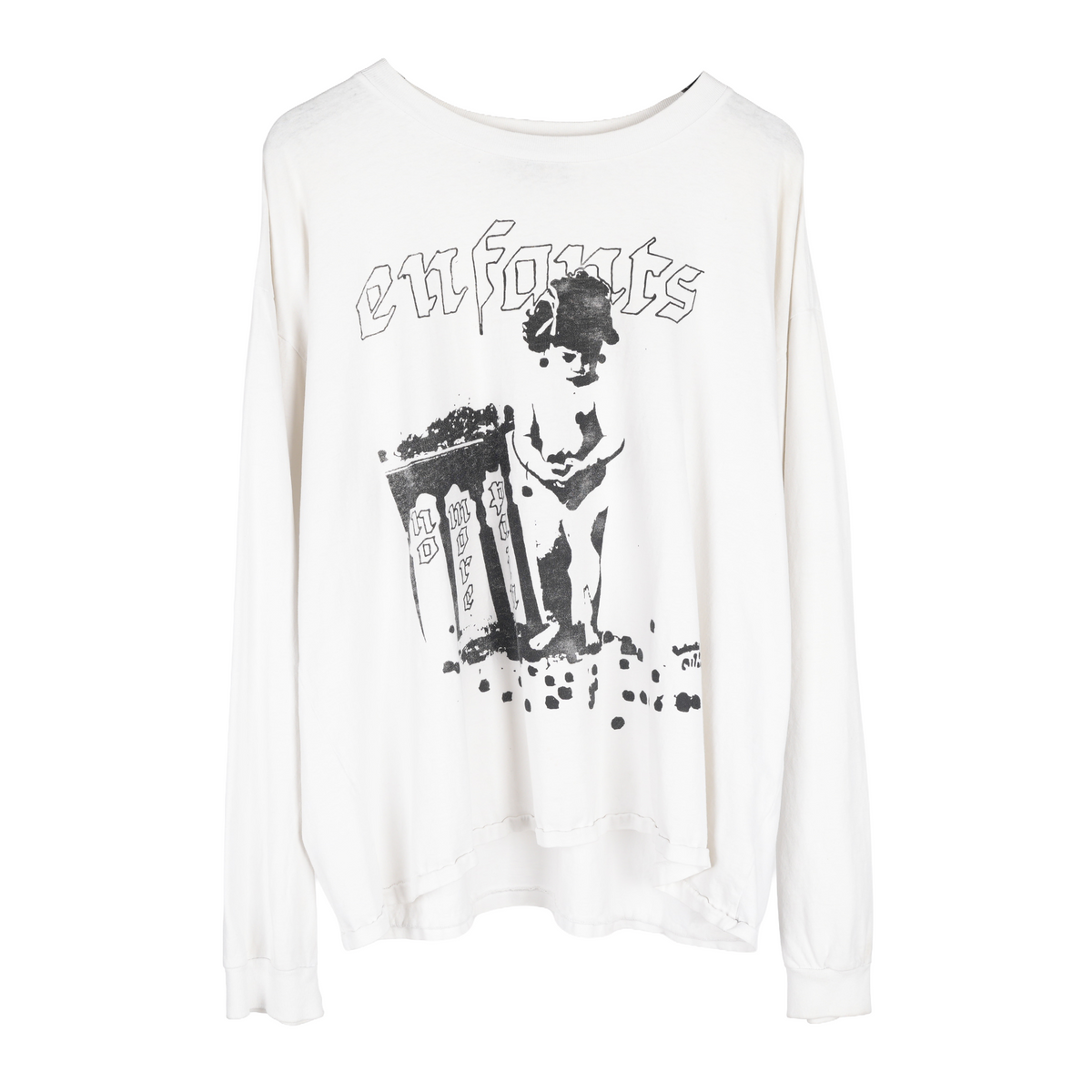 ENFANTS RICHES DÉPRIMÉS ERD CHERRY LOGO WHITE LONG SLEEVE