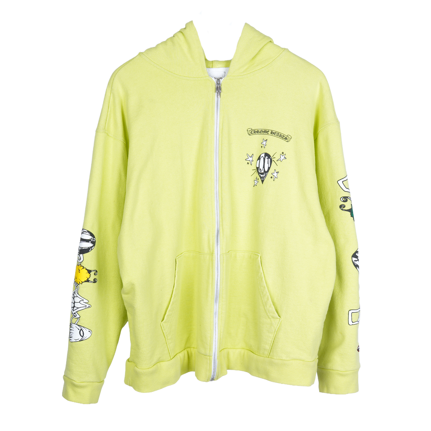CHROME HEARTS X MATTY BOY LINK SLIME GREEN HOODIE