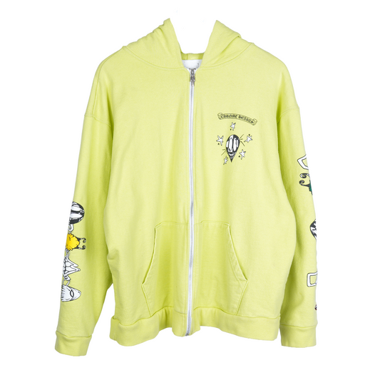 CHROME HEARTS X MATTY BOY LINK SLIME GREEN HOODIE