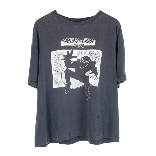 VINTAGE OPERATION IVY BLACK AND WHITE GRAPHIC 1990'S TEE