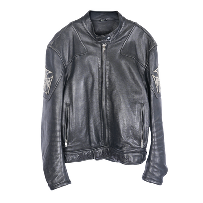 VINTAGE WEST COAST CHOPPERS BIKER LEATHER JACKET
