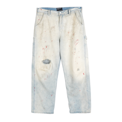 ERD BLOOD SPLATTER CARPENTER PANTS