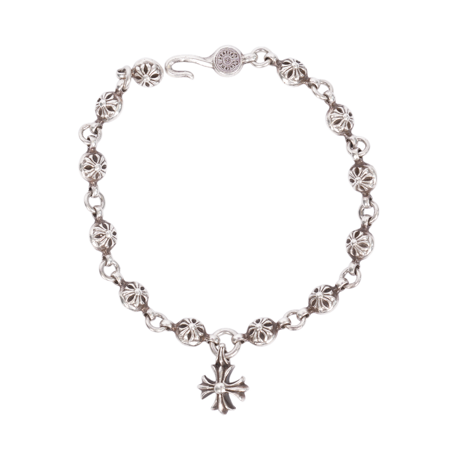 CHROME HEARTS CROSS BALL CHARM BRACELET