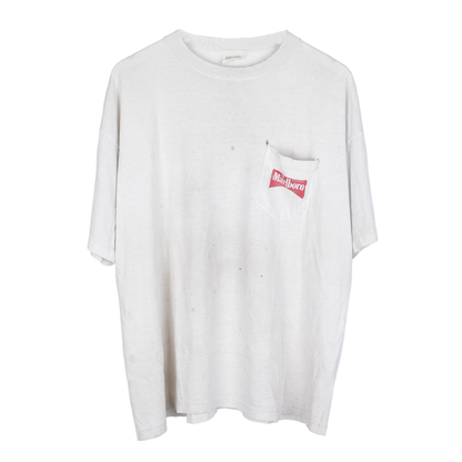 MARLBORO DISTRESSED WHITE T-SHIRT