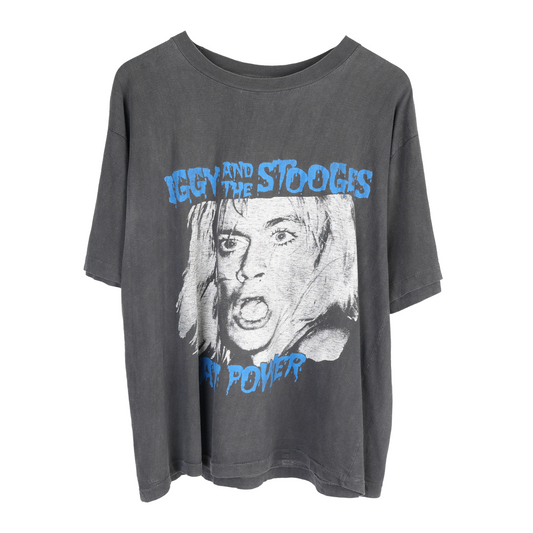 VINTAGE 1980'S IGGY POP & THE STOOGES RAW POWER TEE