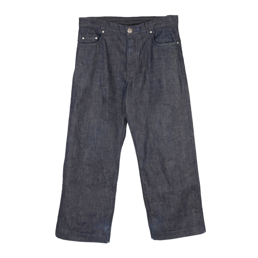 CHROME HEARTS INDIGO KS CUT JEANS SZ 32