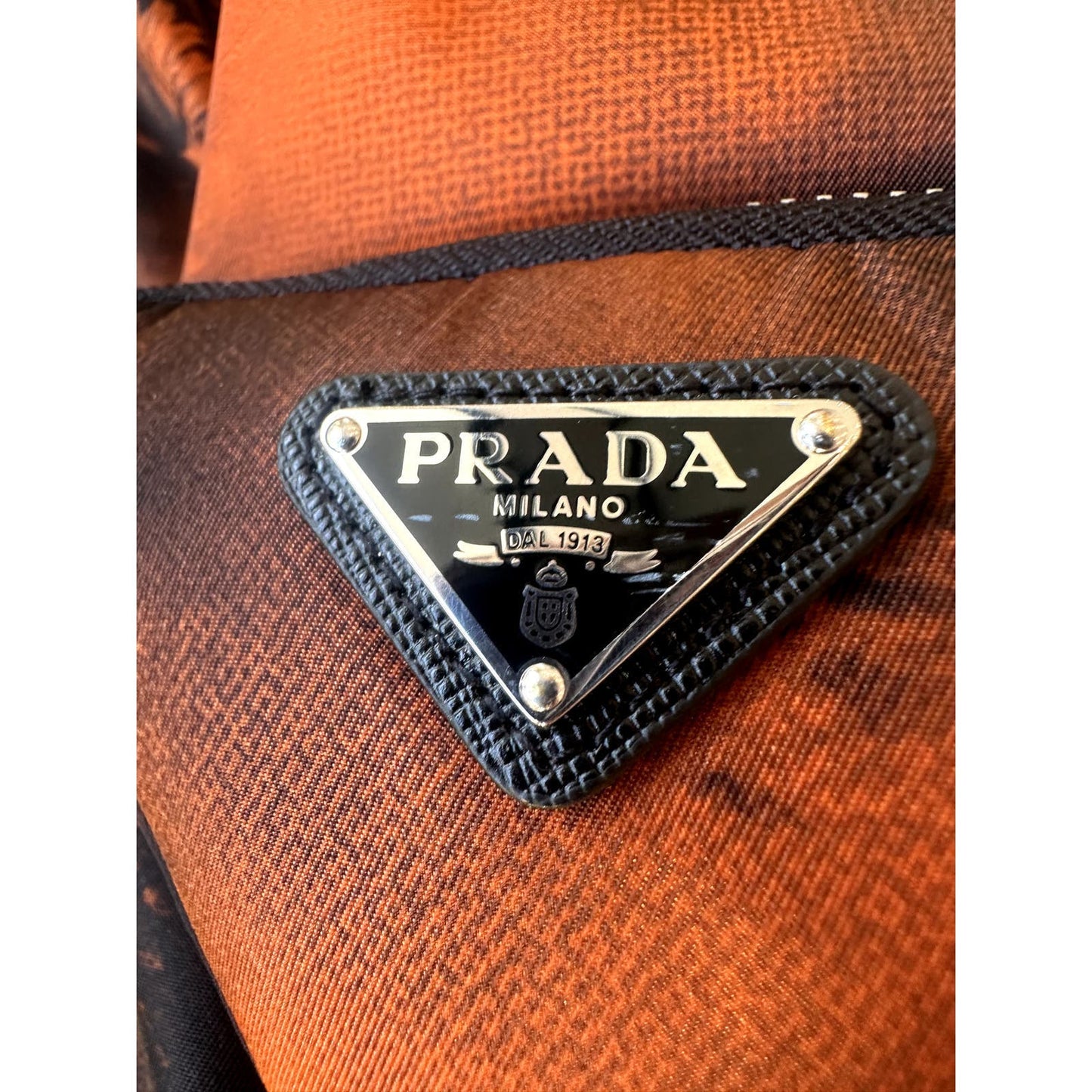 PRADA x RAF SIMONS RE-NYLON SS22 BOMBER JACKET ORANGE