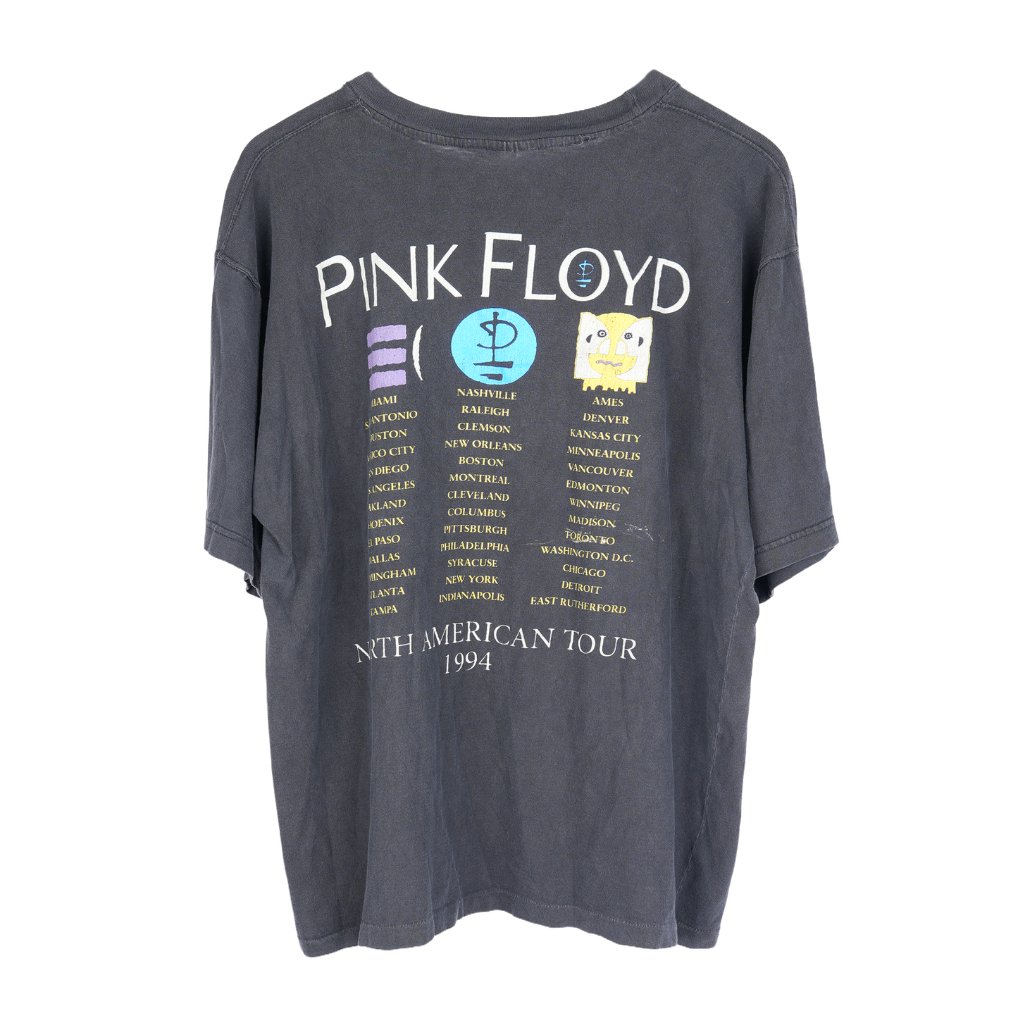 PINK FLOYD BLACK NORTH AMERICAN TOUR 1994 T-SHIRT