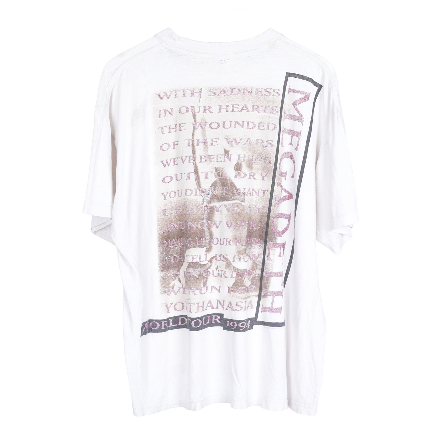 BOXY WHITE 1994 MEGADETH TEE