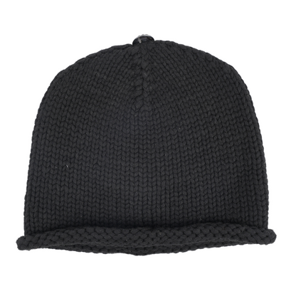 CHROME HEARTS CROSS PATCH BEANIE WITH CROSS HARDWARE