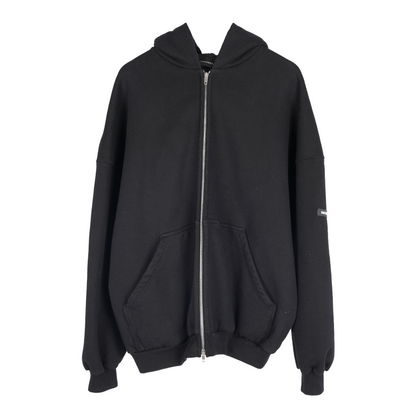BALENCIAGA HEAVYWEIGHT LOGO ZIP UP HOODIE