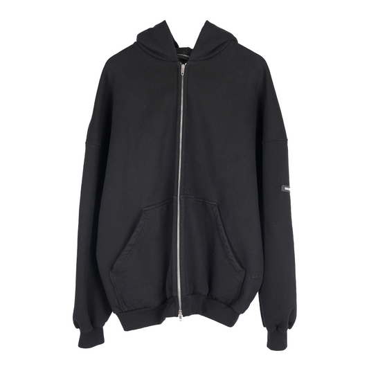 BALENCIAGA HEAVYWEIGHT LOGO ZIP UP HOODIE