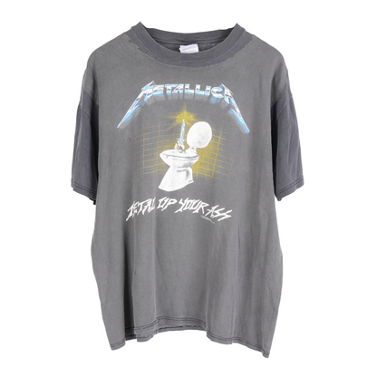 Vintage FADED REPAIRED METALLICA 'METAL UP YOUR ASS' TEE
