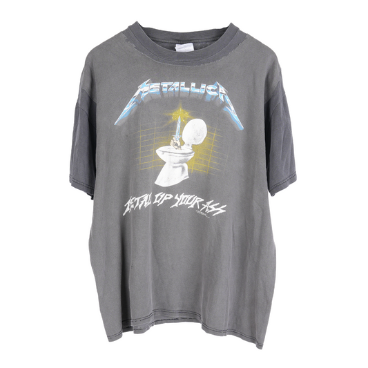 Vintage FADED REPAIRED METALLICA 'METAL UP YOUR ASS' TEE