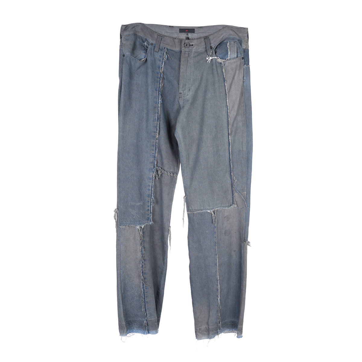 ANT/ANTI BLUE FADED SCRAP DENIM PANTS