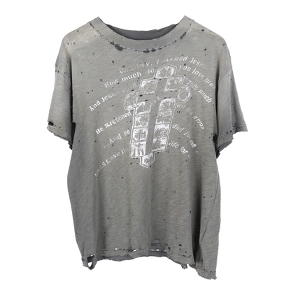 THRASHED OLDDIRTY CROSS TEE