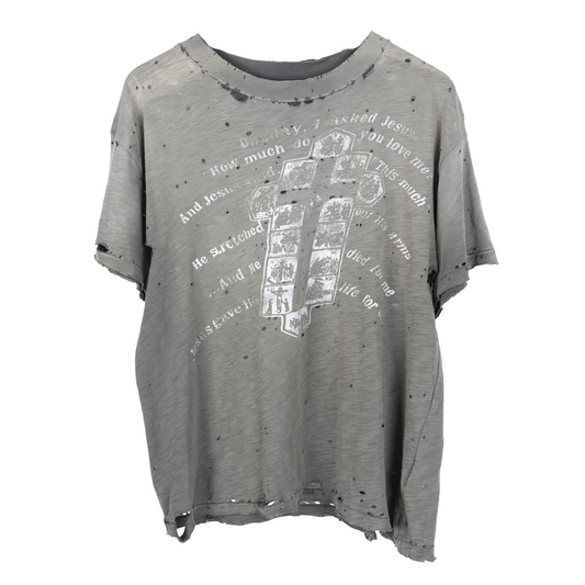 THRASHED OLDDIRTY CROSS TEE