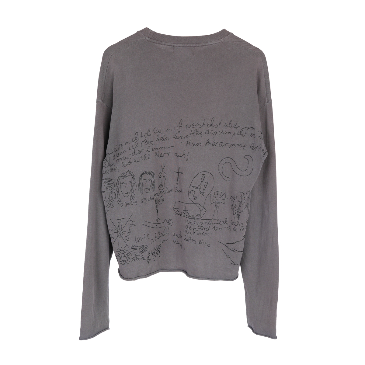 ENFANTS RICHES DÉPRIMÉS SS19 HEROIN NEEDLES EMBROIDERED LONG SLEEVE TEE