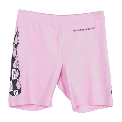 CHROME HEARTS MATTY BOY PINK FLAME SHORTS