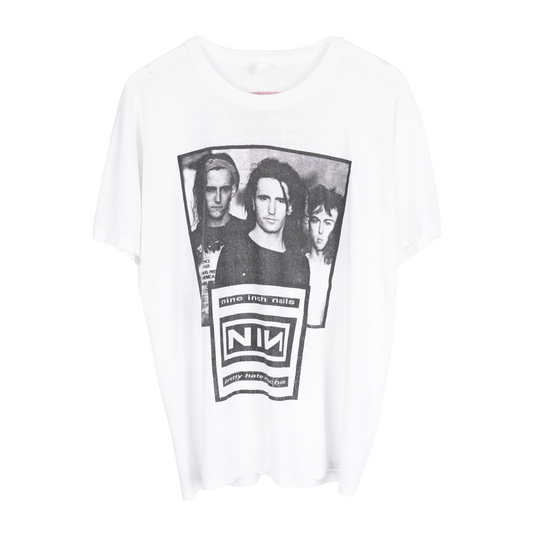 VINTAGE NINE INCH NAILS 'PRETTY HATE MACHINE' 90'S PARKING LOT BOOT TEE