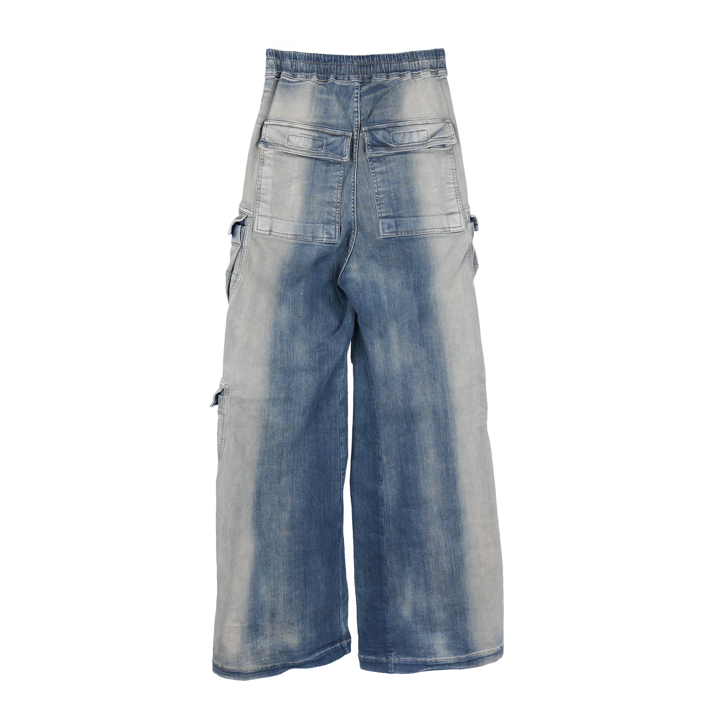 RICK OWENS BLUE WASHED DENIM CARGO BELA EDFU SS23