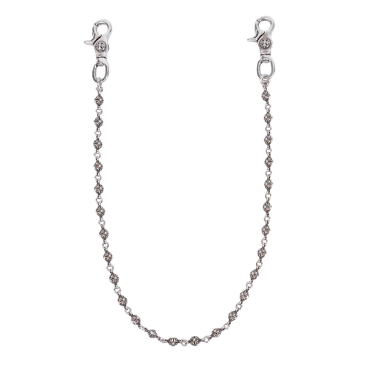 CHROME HEARTS LONG DOUBLE LOBSTER BALL WALLET CHAIN