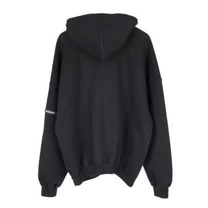 BALENCIAGA HEAVYWEIGHT LOGO ZIP UP HOODIE