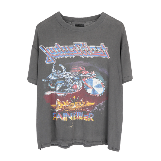 VINTAGE JUDAS PRIEST PAINKILLER THRASHED TEE