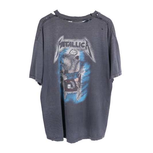 VINTAGE THRASHED METALLICA FADED BAND TEE