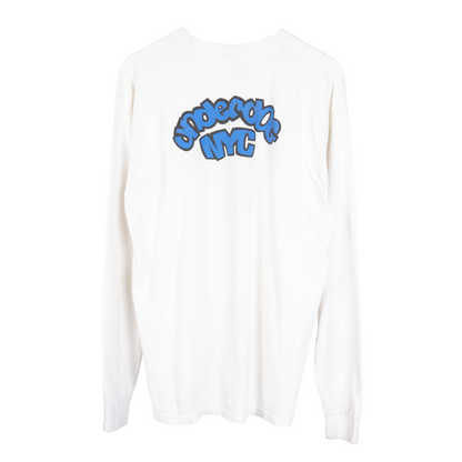 VINTAGE UNDERDOG HARDCORE WHITE NYC LONG SLEEVE TEE