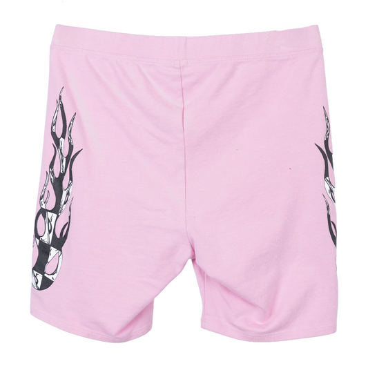 CHROME HEARTS MATTY BOY PINK FLAME SHORTS