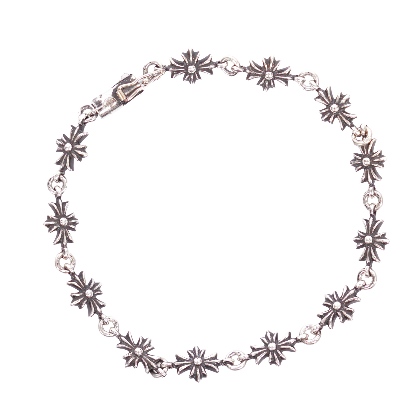 CHROME HEARTS TINY E BRACELET 12 LINK 7.5"
