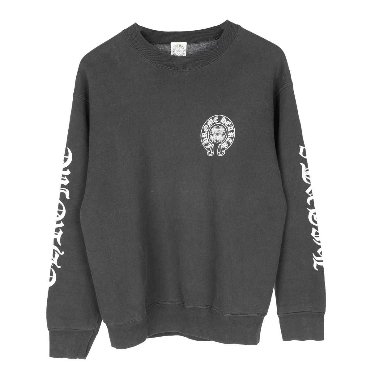 CHROME HEARTS VINTAGE SCRIPT HORSESHOE CREWNECK
