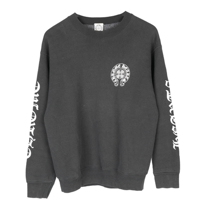 CHROME HEARTS VINTAGE SCRIPT HORSESHOE CREWNECK