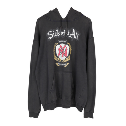 VINTAGE SICK OF IT ALL ‘HARDCORE STATE OF MIND’ PULLOVER HOODIE