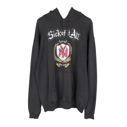 VINTAGE SICK OF IT ALL ‘HARDCORE STATE OF MIND’ PULLOVER HOODIE
